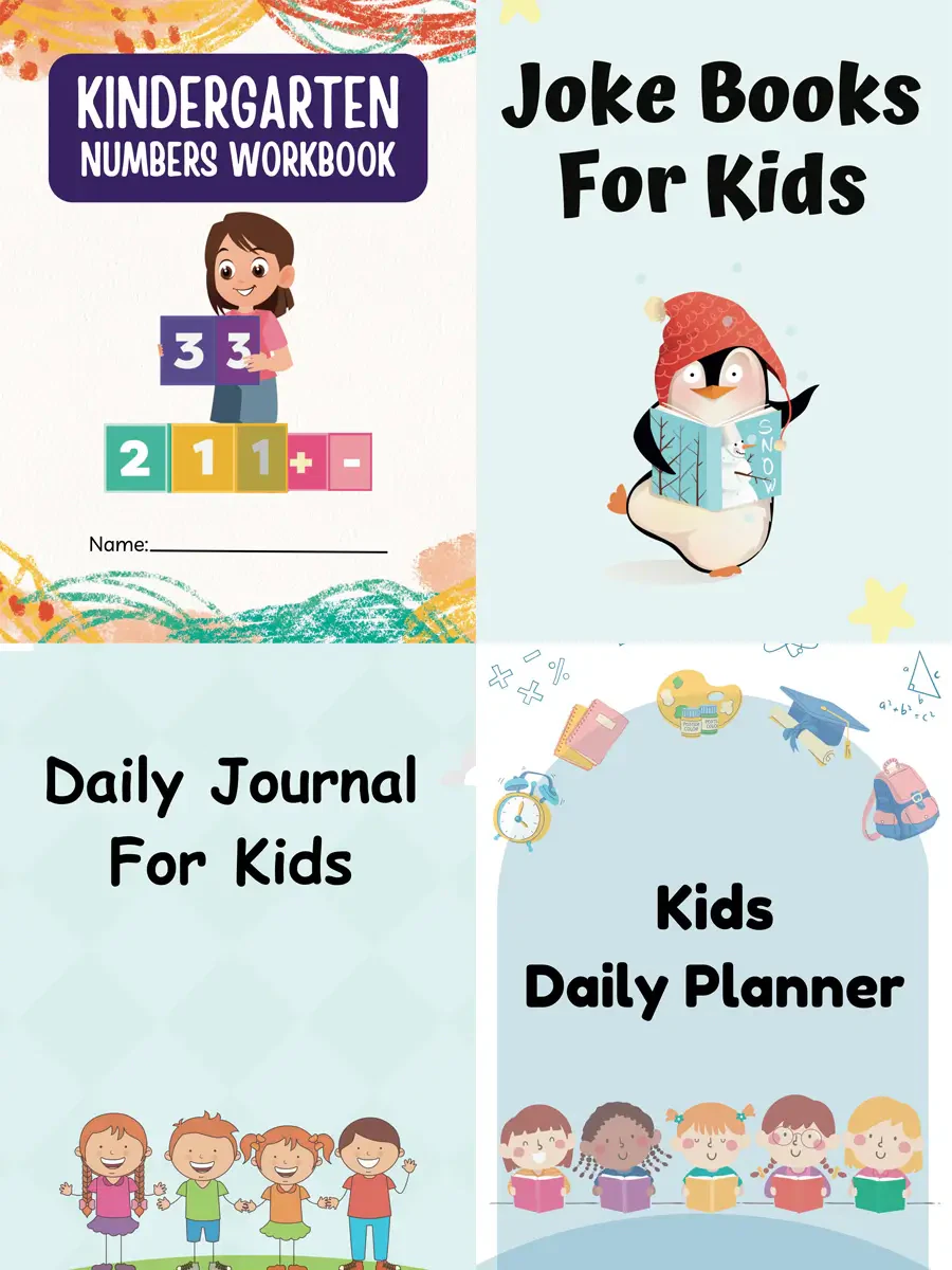 Big Growth Bundle for Kids – 1260 Pages of Journals, Planners, and Fun Worksheets - Image 2