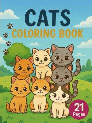 Kitten's Adventures - 21 Cat Coloring Pages