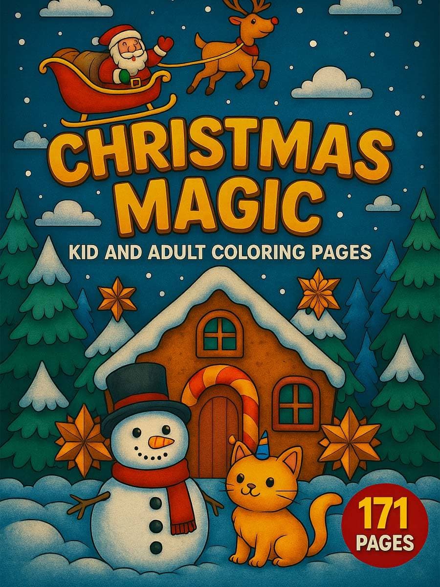 Kiddy Fun Shop - Christmas Magic – 171 Holiday-Themed Coloring Pages