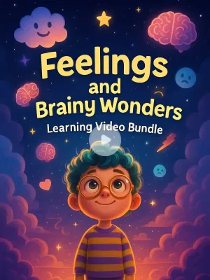 Feelings and Brainy Wonders Learning Video Bundle
