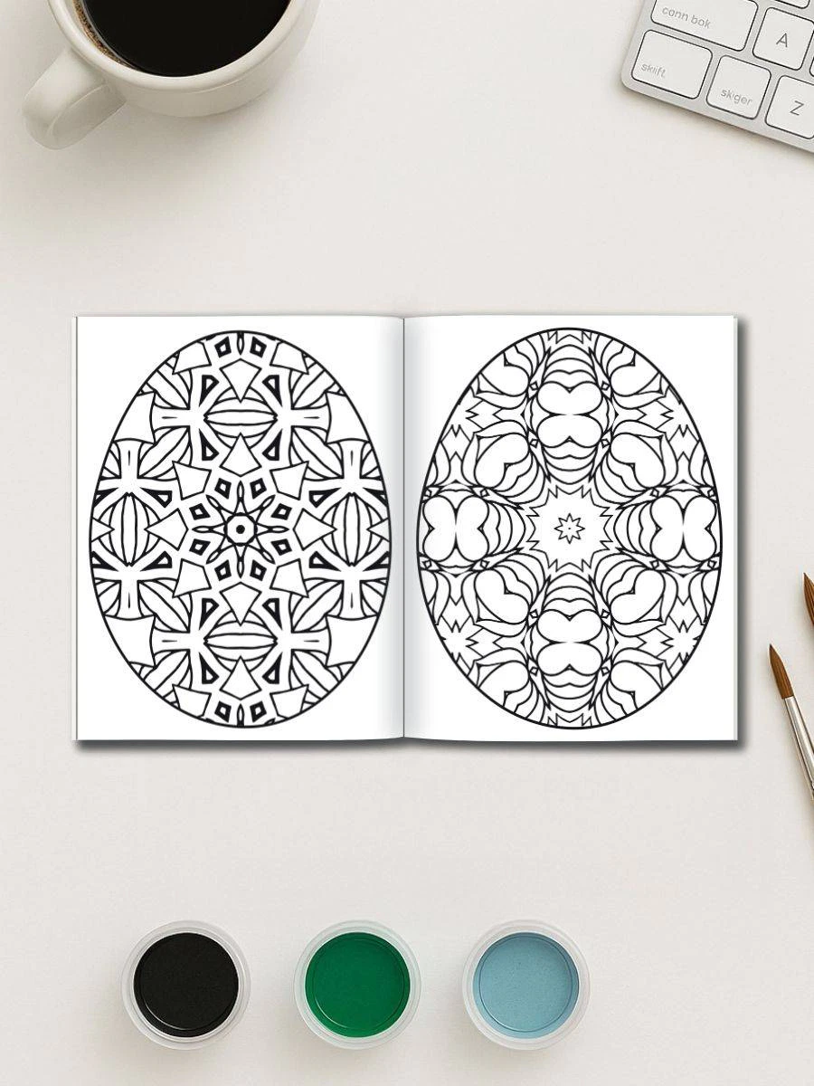Eggscape into Easter – 160 Mandala Easter Egg Pages - Image 3