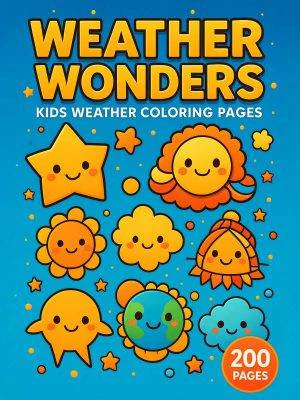 Weather Wonders – 200 Weather & Season-Themed Coloring Pages