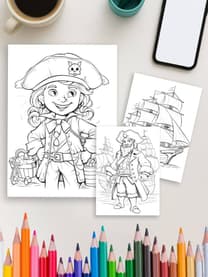 Pirates Ahoy! – 50 Swashbuckling Coloring Pages - Image 3