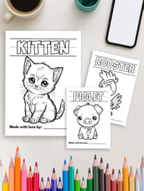 My First Farmhouse Animals (12 Pages) - Image 4