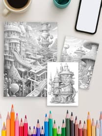 Tomorrow’s Fairyland – 100 Futuristic Fairy House Pages - Image 3