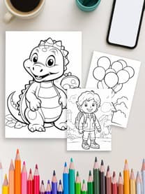 Playtime Color World - 100 Kids Coloring Pages - Image 3