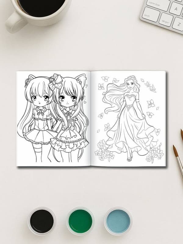 Princess Power – 500 Girls & Teens Coloring Pages - Image 3