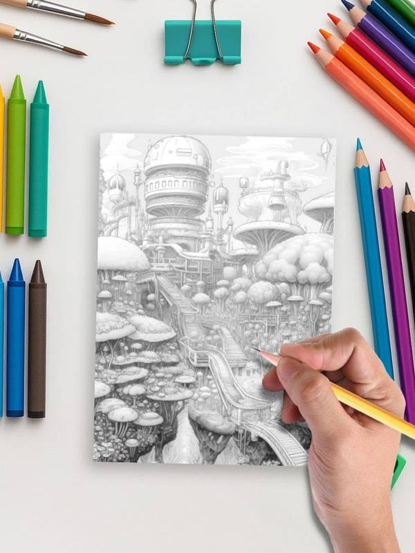 Tomorrow’s Fairyland – 100 Futuristic Fairy House Pages - Image 4
