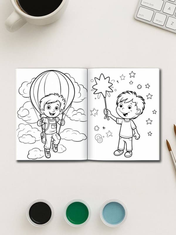 Roars, Paws & Whiskers - 100 Kids Coloring Pages - Image 2