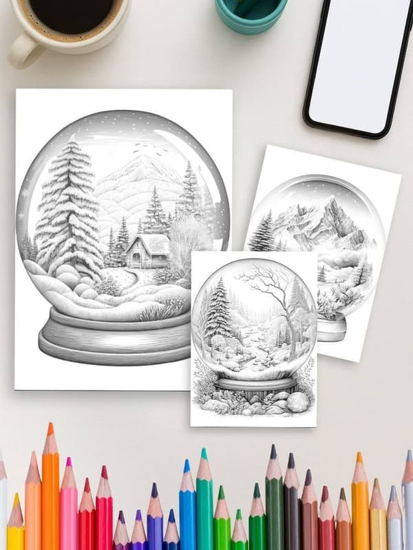 Crystal Worlds – 100 Fantasy Scenes Inside Crystal Balls - Image 3