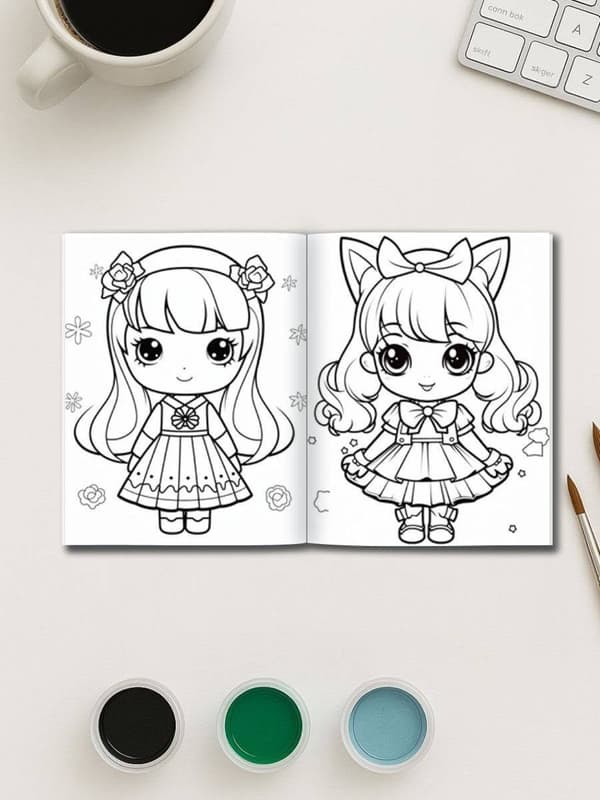 Mega Kawaii Bundle – 297 Super Cute Coloring Pages - Image 3