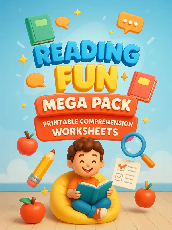 Reading Fun Mega Pack – 410 Pages of Printable Comprehension Worksheets