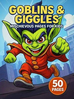 Goblins & Giggles – 50 Mischievous Pages for Kids
