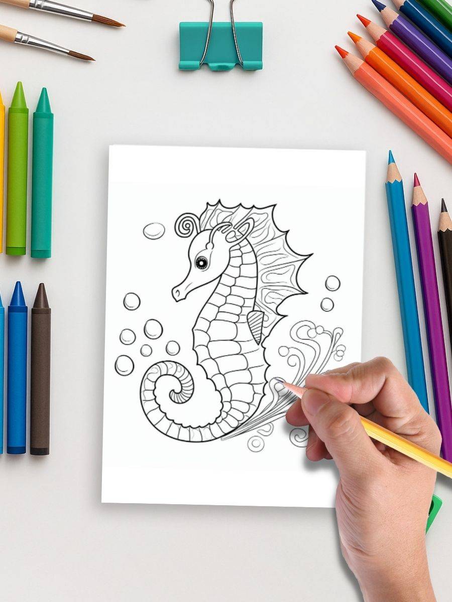 Animal & Snack Time – 184 Animals & Fruits Coloring Pages for Kids - Image 4