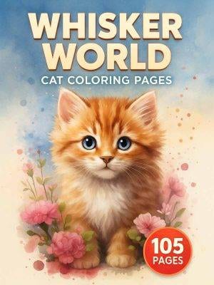 Whisker World – 105 Cat Coloring Pages
